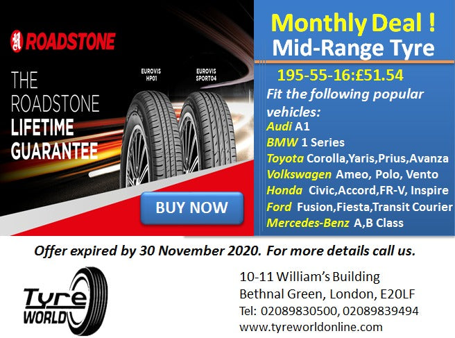 Mid-Range Tyre Deal-195-55-16