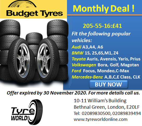 Budget Tyre Deal-205-55-16