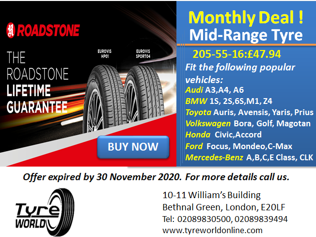 Mid-Range Tyre Offer-205-55-16