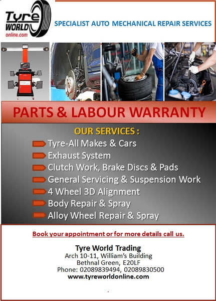 Tyreworldonline Parts and Labour Services